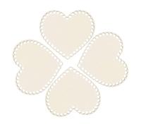 TOYANDONA Moldeador de Base de Bolsa de Madera en Forma de Corazón 4 Piezas para Bricolaje, Base Inferior para Crochet, Protege y Da Forma al Bolso Artesanal