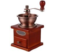 TOYANDONA Molinillo Manual para Granos de Café con Muela Cerámica Diseño Portátil y Compacto para Oficina y Viajes Fabricado Madera Hierro y Cerámica Resistente
