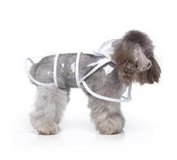 TOYANDONA Mono De Perro Mascota Perros Impermeables Capa De Lluvia para s Ropa De Traje Agua Largo Encapuchado Abrigo Reflexivo Impermeable para Criar Cachorro