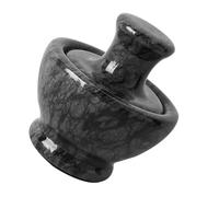 TOYANDONA Mortero de Mármol para Moler Ajo y Especias Diseño de Cabeza de Seta Fácil de Almacenar y Cómodo de Sostener, Adecuado para Cocina y Farmacia