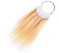 TOYANDONA Muestras de Color de Cabello Real para Prueba y Teñido, 30 Piezas de Anillos de Cabello Natural para Peluquería y Uso Individual, Amigables la Epidermis