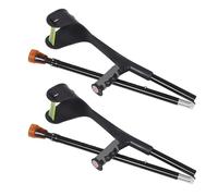 TOYANDONA Muletas de Antebrazo Ergonómicas Plegables con Cojín Ajustable de Aluminio para Adultos Uso Diario y Metro Diseño Ligero y Soporte Anatómico