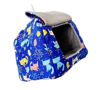 TOYANDONA Nido para Pájaros Mediano Colgante, Cama Hamaca para Loros Pequeños, Refugio Cálido para Periquitos, Ninfas y Pájaros Exóticos, Material Seguro para Jaulas Interiores