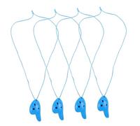 TOYANDONA Ocarina Clásica de 6 Agujeros para Principiantes, 4 Piezas de Abs Ligero Tono Relajante, Adecuado para Festivales Obsequios y Aprendizaje Musical