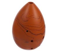 TOYANDONA Ocarina Xun De 8 Agujeros Para Principiantes, Instrumento Portátil De Cerámica En Tono F, Color Tierra Arcillosa, Adecuado Para Niños y Aprendizaje Musical