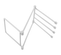 TOYANDONA Organizador de Cocina Plegable para Paños Soporte Vertical de Plástico Resistente Oxidación y Estructura de Cuatro Varillas para Almacenamiento