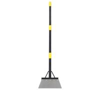 TOYANDONA Pala para Quitar Hielo y Desherbador de Servicio Pesado, Pala de Jardín Mango Ajustable, Acero al Carbono y Plástico, para Hielo y Malezas, Jardineros Profesionales y Aficionados