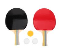 TOYANDONA Paletas de Tenis de Mesa: Raquetas de Madera con Mango Largo - Kit de Entrenamiento - Raquetas Profesionales de Tenis de Mesa - Artículos portátiles para Juegos en casa y Fiestas