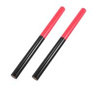 TOYANDONA Palillos de Madera para Percusión Claves Clásicas de Madera para Baile Chino Instrumento Musical de Percusión Manual con Diseño Ergonómico Rojo y Negro