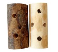 TOYANDONA Palitos de Madera para Masticar 2piezas Juguetes Naturales para Conejos Hámsteres y Cobayas Madera de Manzana Juguetes para Morder Accesorios de Enriquecimiento para Mascotas