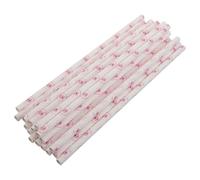 TOYANDONA Palitos de Papel para Algodón de Azúcar 50 Unidades 10X300 MM Biodegradables Rayados para Fiestas y Ferias Suministros para Postres y Manualidades Compatibles Máquinas