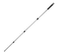 TOYANDONA Palo de Trapeador Acero Inoxidable de 4 Secciones Ajustable, Varilla Repuesto para Fregona Compatible Cabezal Giratorio, Mango para Limpieza en Hogar y Baño, Poste Telescópico