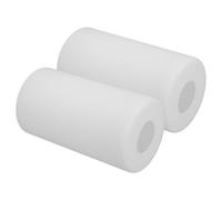 TOYANDONA Pantalla Cilíndrica de Vidrio Blanca Mate 100 MM Diámetro X 180 MM Alto para Bombilla E27 2 Piezas Repuesto para Lámparas de Mesa y Colgantes Resistente y Difusora de Luz para