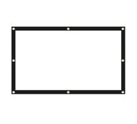 TOYANDONA Pantalla de Proyector Plegable Hogar Exterior Oficina Cine Proyección HD Confeccionada Poliéster para Películas Eventos Reuniones Exteriores