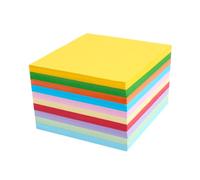 TOYANDONA Papel de Origami Cuadrado 7X7 CM 1000 Piezas 10 Colores Mixtos Papeles Plegables Doble Cara para Manualidades DIY Origami para Proyectos Escolares y Decoración