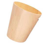 TOYANDONA Papelera de Madera Pequeña para Escritorio y Baño, Bote de Basura Desmontable de 23x23x28 Cm, Diseño Minimalista Japonés para Oficina y Hogar, Cubo de Basura Práctico y Fácil