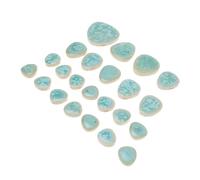 TOYANDONA Paquete de 100 G de Azulejos Decorativos de Cerámica Verde para Manualidades DIY Fragmentos de Mosaico Resistentes para Decoración del Hogar Bricolaje Macetas Vajilla y