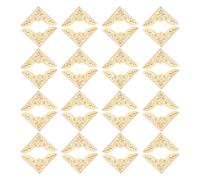 TOYANDONA Paquete de 60 Protectores de Esquinas de Libros de Metal Dorado Vintage, Triángulo de Hierro Decorativo para Bibliotecas y Escuelas, Fácil Instalación y Uso Versátil