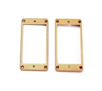 TOYANDONA Par de Marcos Curvos para Pastillas Humbucker de Guitarra Eléctrica en Abs Blanco Anillos de Montaje que Cubren Bordes y Visten Monturas