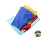 TOYANDONA Paracaídas Infantil con Mangos para Grupo Actividades y Aprendizaje Cooperativo Metros de Diámetro para Fomentar el Trabajo Equipo de y Actividades Educativas