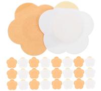 TOYANDONA Parche Para Ombligo Transpirable y Hueco Para Abdomen y Vientre, Adhesivo De Tela No Tejida, Color Blanco y Beige, 200 Unidades, Protección Ombligo, Uso Corporal