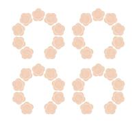 TOYANDONA Parches Autoadhesivos Desechables para Ombligo 6X6 CM 100 Unidades Compresas Hipoalergénicas de Algodón Absorbente Color Piel Aceite de Ricino Vendaje Portátil para Cuidado