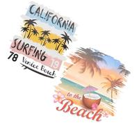 TOYANDONA Parches Termoadhesivos de Flores y Dibujos Animados Veraniegos para Ropa Vinilo Termoadhesivo Lavable para Camisetas Poliéster y Algodón Calcomanías para Manualidades y