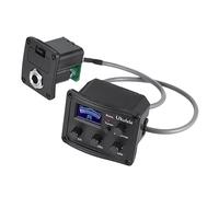 TOYANDONA pasar a buscar pastilla piezoeléctrica pastilla transductor piezoeléctrico pastilla de ecuación pastilla para ukelele band ecualizador amplificador audio el plastico Black