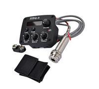 TOYANDONA Pastilla Piezoeléctrica Para Guitarra, Ecualizador De 3 Bandas Con Pantalla Lcd, Control De Volumen y Graves, Para Afinación Precisa En Escenarios