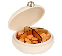 TOYANDONA Pastillero Pequeño Portátil con Compartimentos Extraíbles Caja Dispensadora Sellada para Viaje y Uso Diario Organizador Compacto para Píldoras y Joyas Fácil Limpieza y Transporte