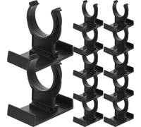 TOYANDONA Patas Regulables para Muebles de Cocina en PP Negro, 24 Piezas para Ajustar Altura y Proteger el Suelo en Tiendas y Hoteles