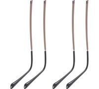 TOYANDONA Patillas de Gafas Aplicables de Metal Color Café, 2 Pares, Repuesto para Gafas de Sol y Anteojos, Kit de Reparación Brazos Resistentes y Antideslizantes para Uso Diario