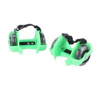 TOYANDONA Patines para Niños Ajustables con Luz LED Verdes, Tamaño Regulable, Ruedas para Patinaje Deportivo al Aire Libre, Calzado de Skate Infantil, Adecuado para Ejercicio y Juego