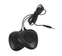 TOYANDONA Pedal de Bombo Doble Electrónico Silencioso con Conector 3,5 Mm, Almohadilla de Alta Sensibilidad y Sistema Resistente para Práctica y Grabación de Batería Electrónica