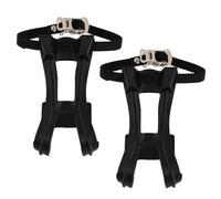 TOYANDONA Pedales y Calapiés para Bicicleta Estática 2 Piezas Correas de Nailon Ajustables Antideslizantes para Ciclismo Urbano y Montaña, Accesorio Seguro para Proteger Dedos y Tobillos