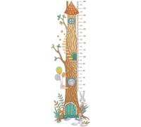 TOYANDONA Pegatina de Pared Regla de Crecimiento Infantil 3d Autoadhesiva Árbol Bosque Color Vibrante Medida Altura Niños Decoración Habitación Infantil 1 Unidad