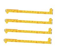 TOYANDONA Pegatinas De Pared De Tabla De Crecimiento Infantil Diseños De Dibujos Animados Para Niños, Medidor De Altura Autoadhesivo, 4 Piezas, Decoración Para Habitación y Dormitorio Infantiles