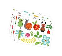 TOYANDONA Pegatinas de Pared Decorativas Material Pvc Resistente Que No Se Desvanece para Habitación Infantil Flores E Insectos 1 Set para Corredor o Sala de Estar