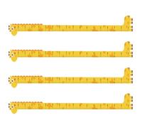 TOYANDONA Pegatinas de Pared Gráficos de Medida de Altura de Tabla de Crecimiento Infantil Autoadhesivas, Removibles 4 Piezas para Niños Decoración para Dormitorio Infantil