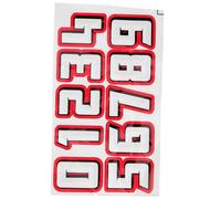 TOYANDONA Pegatinas Numéricas para Casco Deportivo de Fútbol y Béisbol, Adhesivas Resistentes al Desgaste, Tamaño Adecuado para Personalizar Cascos, Set Completo 0-9, Decoración Deportiva