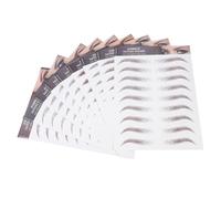 TOYANDONA Pegatinas para Cejas 6D Realistas Resistentes al Agua 9 Láminas Tatuajes Temporales de Cejas Artificiales Color Marrón Adecuado para Maquillaje y Transformación Facial Rápida