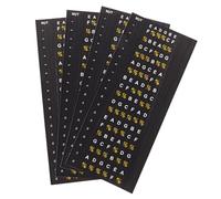 TOYANDONA Pegatinas para Diapasón de Guitarra 4 Piezas para Principiantes Calcomanías para Aprender Acordes y Escalas Compatibles Guitarras Eléctricas y Acústicas Material Resistente y