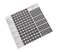 TOYANDONA Pegatinas para Notas Musicales de Flauta de Pan 18/16 Tubos 5 Piezas Negras Etiquetas Adhesivas para Dedos Calcomanías de Escala para Aprendizaje y Práctica en Clases y