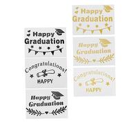 TOYANDONA Pegatinas Transparentes Para Globos De Graduación Decorativas Para Fiestas Para Celebraciones Y Recuerdos Memorables 6 Piezas X 2