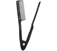 TOYANDONA Peine Alisador de Cabello Plegable Forma de V Plástico Compacto para Uso Doméstico Profesional Cuidado Cabello Lacio Portátil Práctico para Peinar y Alisar en Color Aleatorio