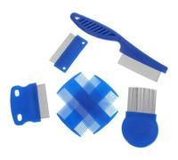 TOYANDONA Peine Metálico Flotante para Mascotas, Juego de 6 Piezas para Eliminar Pelo Suelto en Perros y Gatos, Diseño Ergonómico Dientes Finos para Aseo Profundo y Cuidado Delicado