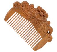 TOYANDONA Peine Pequeño de Madera Maciza 8 CM Peine Antiestático para Cuidado del Cabello Portátil para Mujeres y Uso Hogar