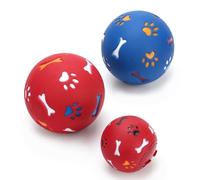 TOYANDONA Pelota para Perros Rojo, Juguete Educativo Fugas de Comida | Tpr Seguro Aroma, Desarrolla Inteligencia, Suministros de Capacitación para Mascota y Uso Diario