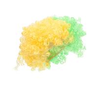 TOYANDONA Peluca Afro Estilo Pelucas Cosplay Admiradores Peluca De Cosplay Puntiagudo Bandera Adulto Fiesta Divertido Decoración Del Cabello Dama Color Juez La Mascota