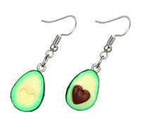 TOYANDONA Pendientes de Corazón con Aguacate para Mujer Pendientes Colgantes Ligeros y Cómodos Joyería de Fruta Verde para Niñas y Regalos Especiales